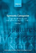 Syntactic Categories