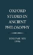 Oxford Studies in Ancient Philosophy: Volume XIV: 1996