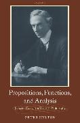 Propositions, Functions, and Analysis: Selected Essays on Russell's Philosophy
