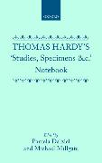 Thomas Hardy's Studies, Specimens &C. Notebook