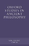 Oxford Studies in Ancient Philosophy