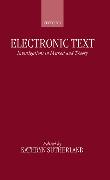 Electronic Text: Investigations in Method and Theory