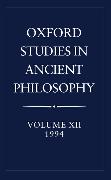 Oxford Studies in Ancient Philosophy