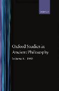 Oxford Studies in Ancient Philosophy: Volume XI: 1993