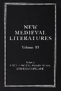 New Medieval Literatures: Volume III