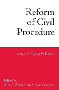 Reform of Civil Procedure