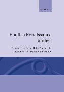 English Renaissance Studies: Presented to Dame Helen Gardner in Honour of Her Seventieth Birthday