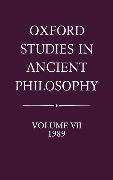 Oxford Studies in Ancient Philosophy: Volume VII: 1989