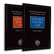 Oxford Principles of English Law: English Private Law (2nd Ed) and English Public Law (2nd Ed)
