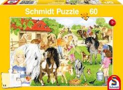 Spaß auf dem Ponyhof, 60 Teile Puzzle