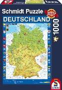 Deutschlandkarte, 1.000 Teile Puzzle