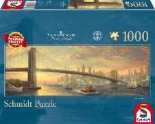 Thomas Kinkade: Brooklyn Bridge, New York, Panoramapuzzle, 1.000 Teile Puzzle