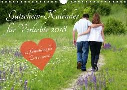 Gutschein-Kalender für Verliebte 2018 (Wandkalender 2018 DIN A4 quer)
