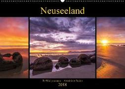 Neuseeland - Attraktiver Süden (Wandkalender 2018 DIN A2 quer) Dieser erfolgreiche Kalender wurde dieses Jahr mit gleichen Bildern und aktualisiertem Kalendarium wiederveröffentlicht