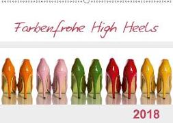 Farbenfrohe High Heels (Wandkalender 2018 DIN A2 quer)