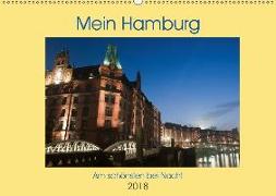 Mein Hamburg - Am schönsten bei Nacht (Wandkalender 2018 DIN A2 quer) Dieser erfolgreiche Kalender wurde dieses Jahr mit gleichen Bildern und aktualisiertem Kalendarium wiederveröffentlicht