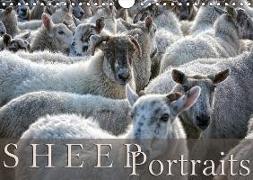 Sheep Portraits (Wall Calendar 2018 DIN A4 Landscape)
