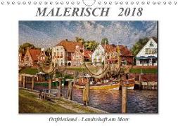 Malerisch - Ostfriesland, Landschaft am Meer (Wandkalender 2018 DIN A4 quer)