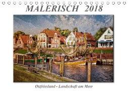 Malerisch - Ostfriesland, Landschaft am Meer (Tischkalender 2018 DIN A5 quer)