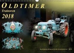 Oldtimer - TraktorenAT-Version (Wandkalender 2018 DIN A3 quer)