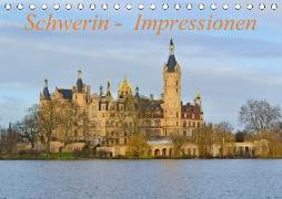 Schwerin - Impressionen (Tischkalender 2018 DIN A5 quer)