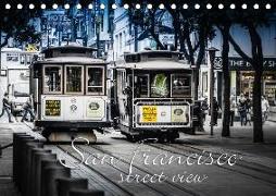 San Francisco - street view (CH-Version) (Tischkalender 2018 DIN A5 quer)