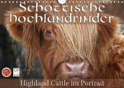 Schottische Hochlandrinder - Highland Cattle im Portrait (Wandkalender 2018 DIN A4 quer)