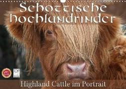 Schottische Hochlandrinder - Highland Cattle im Portrait (Wandkalender 2018 DIN A3 quer)
