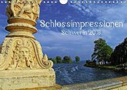 Schlossimpressionen Schwerin 2018 (Wandkalender 2018 DIN A4 quer)