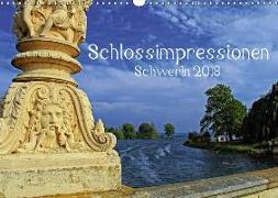 Schlossimpressionen Schwerin 2018 (Wandkalender 2018 DIN A3 quer)