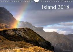 Island 2018 (Wandkalender 2018 DIN A4 quer)