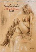 Erotische Malerei - Akt und Dessous (Tischkalender 2018 DIN A5 hoch)