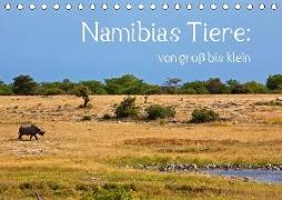 Namibias Tiere: von groß bis klein (Tischkalender 2018 DIN A5 quer)