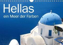Hellas - ein Meer der Farben (Wandkalender 2018 DIN A4 quer)