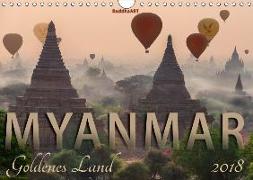 MYANMAR Goldenes Land (Wandkalender 2018 DIN A4 quer) Dieser erfolgreiche Kalender wurde dieses Jahr mit gleichen Bildern und aktualisiertem Kalendarium wiederveröffentlicht