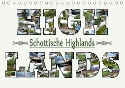 Schottische Highlands (Tischkalender 2018 DIN A5 quer)