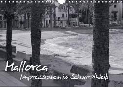 Mallorca in Schwarz/Weiß (Wandkalender 2018 DIN A4 quer)