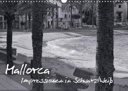 Mallorca in Schwarz/Weiß (Wandkalender 2018 DIN A3 quer)