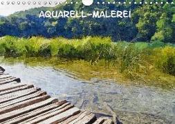 Aquarell-Malerei Kalender (Wandkalender 2018 DIN A4 quer)