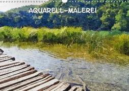 Aquarell-Malerei Kalender (Wandkalender 2018 DIN A3 quer)