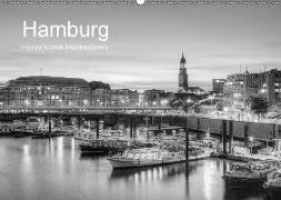 Hamburg monochrome Impressionen (Wandkalender 2018 DIN A2 quer)