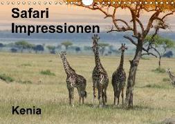 Safari Impressionen / Kenia (Wandkalender 2018 DIN A4 quer)