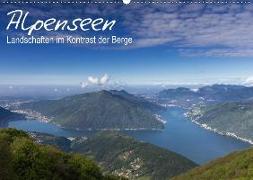 Alpensee - Landschaften im Kontrast der Berge (Wandkalender 2018 DIN A2 quer)