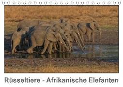 Rüsseltiere - Afrikanische Elefanten (Tischkalender 2018 DIN A5 quer)