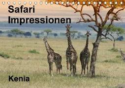 Safari Impressionen / Kenia (Tischkalender 2018 DIN A5 quer)