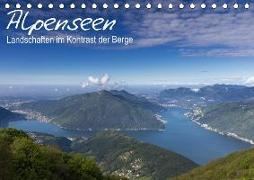 Alpensee - Landschaften im Kontrast der Berge (Tischkalender 2018 DIN A5 quer)