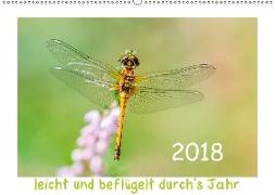 leicht und beflügelt durch´s Jahr 2018 (Wandkalender 2018 DIN A2 quer)