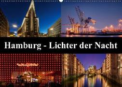 Hamburg - Lichter der Nacht (Wandkalender 2018 DIN A2 quer)