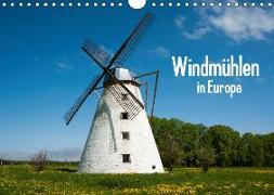 Windmühlen in Europa (Wandkalender 2018 DIN A4 quer)