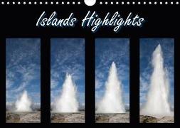Islands Highlights (Wandkalender 2018 DIN A4 quer)